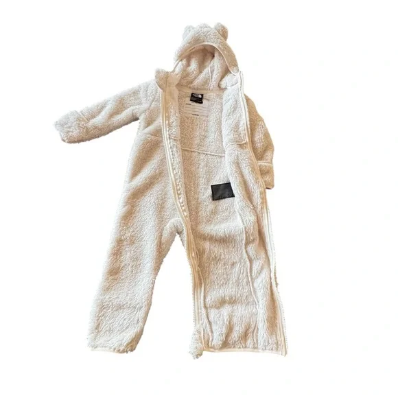 The North Face Infant Campshire Baby ONE-PIECE Pick Size Full Zipper White Dune - Picture 7 of 8